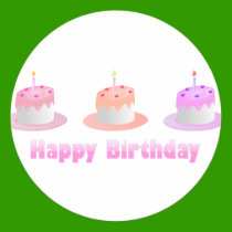 Happy Birthday stickers