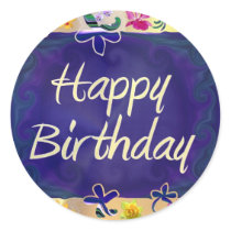 Happy Birthday stickers by JustParties Happy Birthday stickers