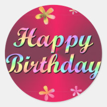 Happy Birthday Sticker