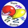 Happy Birthday Stickers - Balloon