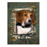 Happy Birthday - Stone Paws - Beagle Post Cards