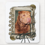 Happy Birthday - Stone Paws - Shar Pei - Lucky Mousepads