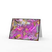 Happy Birthday Streamer cards by dndartstudio Happy Birthday Streamer cards