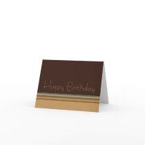 Happy Birthday Stripes Greeting Cards