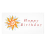 Happy Birthday Sun Energy Chakra Photo Card Template