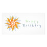 Happy Birthday Sun Energy Chakra Customized Photo Card