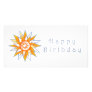 Happy Birthday Sun Energy Chakra Custom Photo Card