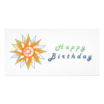 Happy Birthday Sun Energy Chakra Photo Cards
