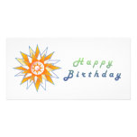 Happy Birthday Sun Energy Chakra Photo Cards