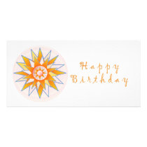Happy Birthday Sun Energy Chakra Photo Cards
