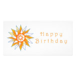 Happy Birthday Sun Energy Chakra Photo Cards