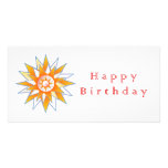 Happy Birthday Sun Energy Chakra Photo Greeting Card