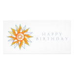 Happy Birthday Sun Energy Chakra Photo Card