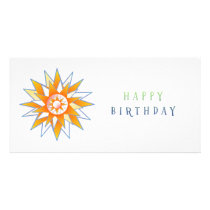 Happy Birthday Sun Energy Chakra Picture Card