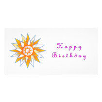 Happy Birthday Sun Energy Chakra Photo Cards