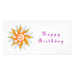 Happy Birthday Sun Energy Chakra Photo Cards