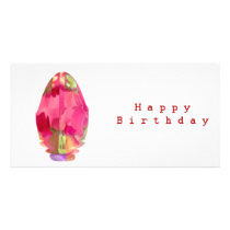 Happy Birthday Sun Energy Chakra Personalized Photo Card