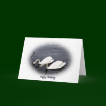 Happy Birthday swan card