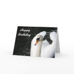 Happy Birthday swan card