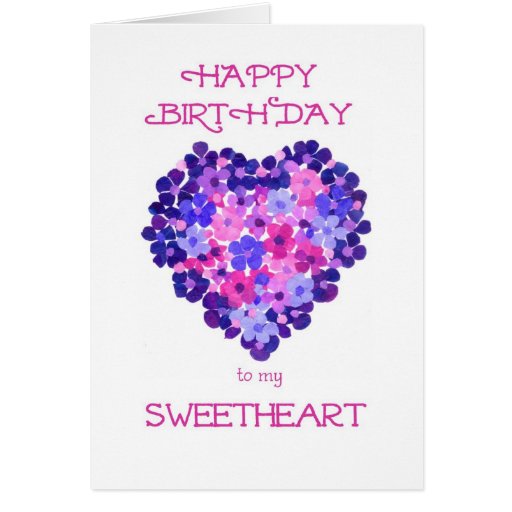Happy Birthday, Sweetheart Card - Flower Power