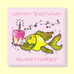 Happy Birthday Sweetheart - cute funny Magnet magnets