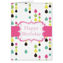 Happy Birthday (tear drops) cards