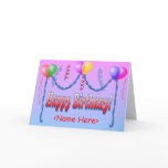 Happy Birthday Template Card