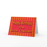 Happy Birthday to a Great CoWorker cards