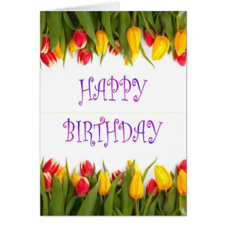 Happy Birthday to mother in law with flowers Greeting Cards