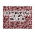 Happy Birthday To My Brother postcards
