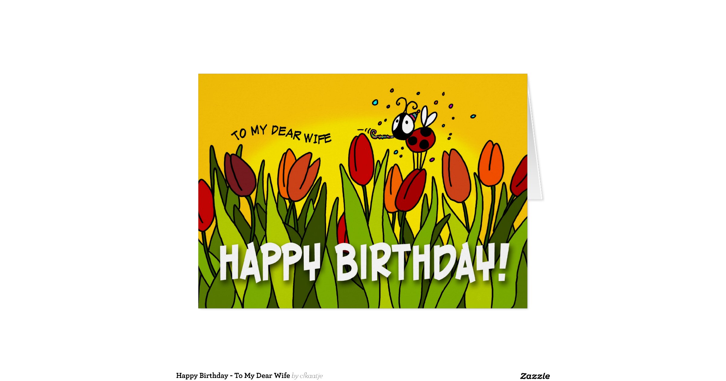happy_birthday_to_my_dear_wife_greeting_card ...