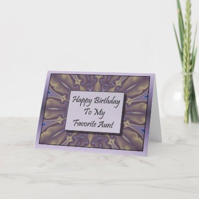 Happy Birthday To My Favorite Aunt Greeting Cards by TheStampStore