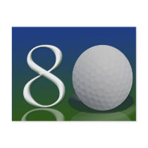 Happy Birthday to the 80 year old golf nut postcards