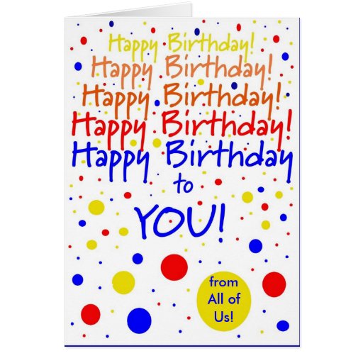 Group Birthday Card 18