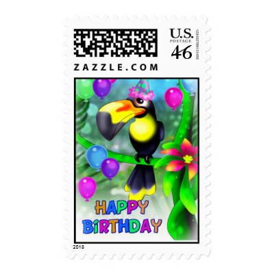 Happy Birthday Toucan Postage