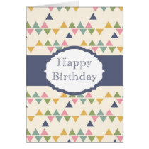 Happy Birthday (triangle) cards