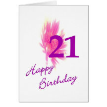 Happy Birthday - Turning 21 Cards