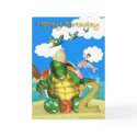 Happy Birthday Turtle making Sandcastles cards