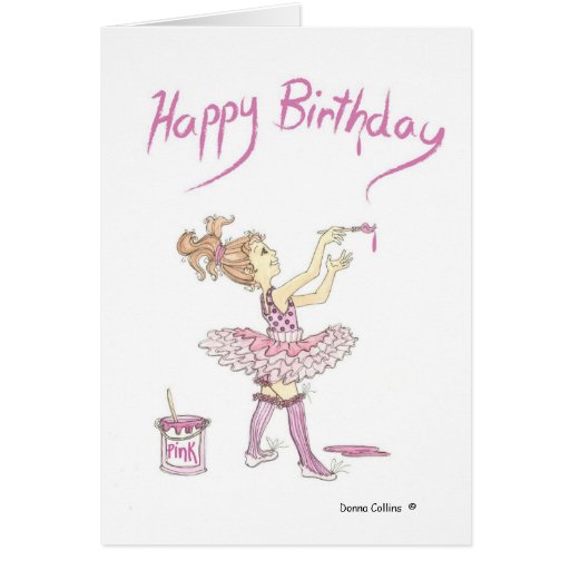 Happy Birthday Tutu Card Zazzle 7784