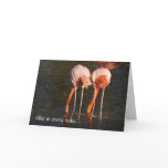 Happy Birthday Twins!-Pink Flamingos cards