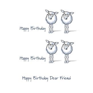 Happy Birthday TWO EWE! card