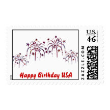 Happy Birthday USA Postage Stamp