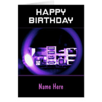 Happy Birthday USB Pink Card cards
