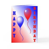 Happy Birthday Vertical Card Template
