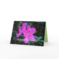 Happy Birthday Violet Azaleas Card
