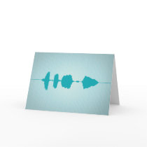 Happy Birthday Waveform Folding Card 1