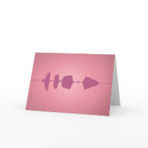 Happy Birthday Waveform Folding Card 2 by Madinagoodway Happy Birthday Waveform Folding Card 2