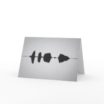 Happy Birthday Waveform Folding Card 4 by Madinagoodway Happy Birthday Waveform Folding Card 4