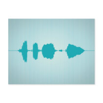 Happy Birthday Waveform Postcard 1