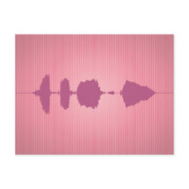 Happy Birthday Waveform Postcard 2